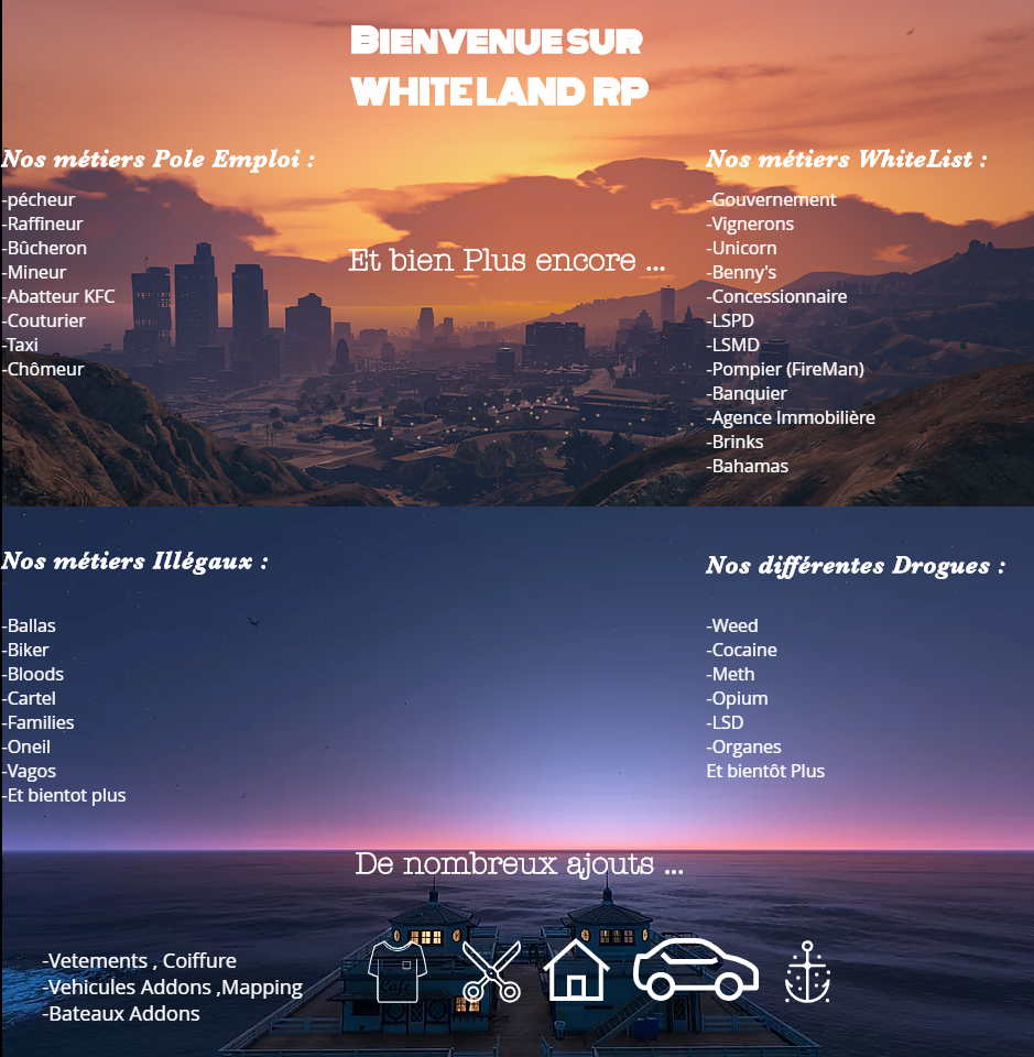 WhiteLand Rp Serveur GTA