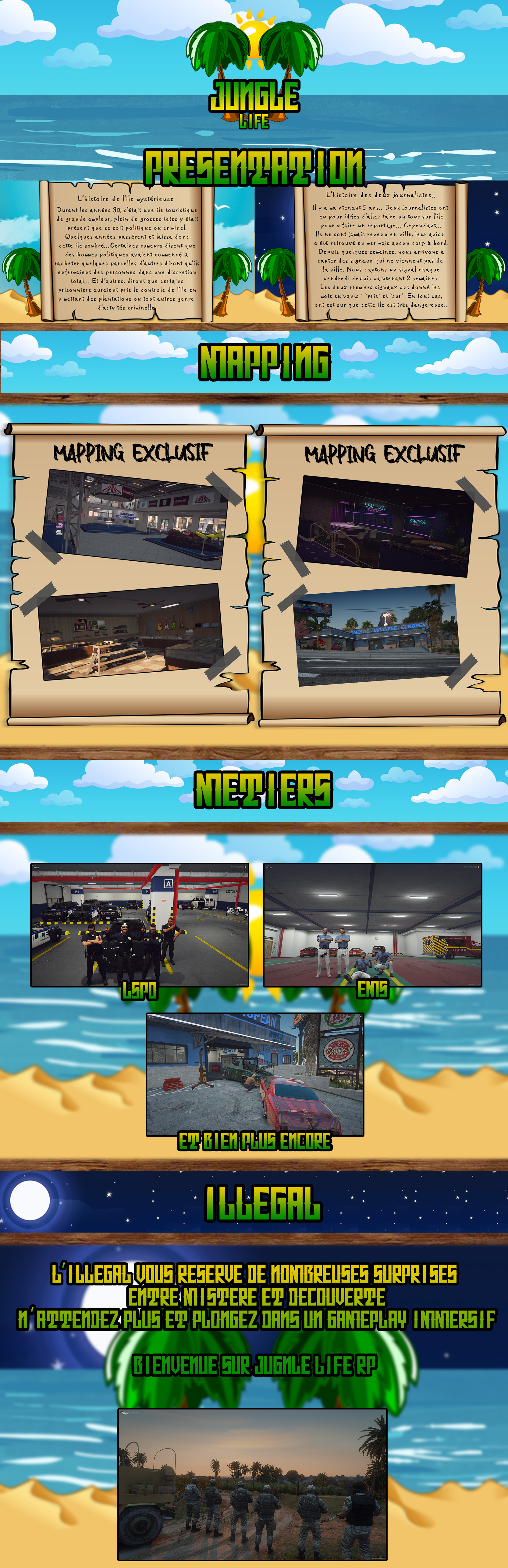 Jungle Life RP [WL] - Serveur GTA
