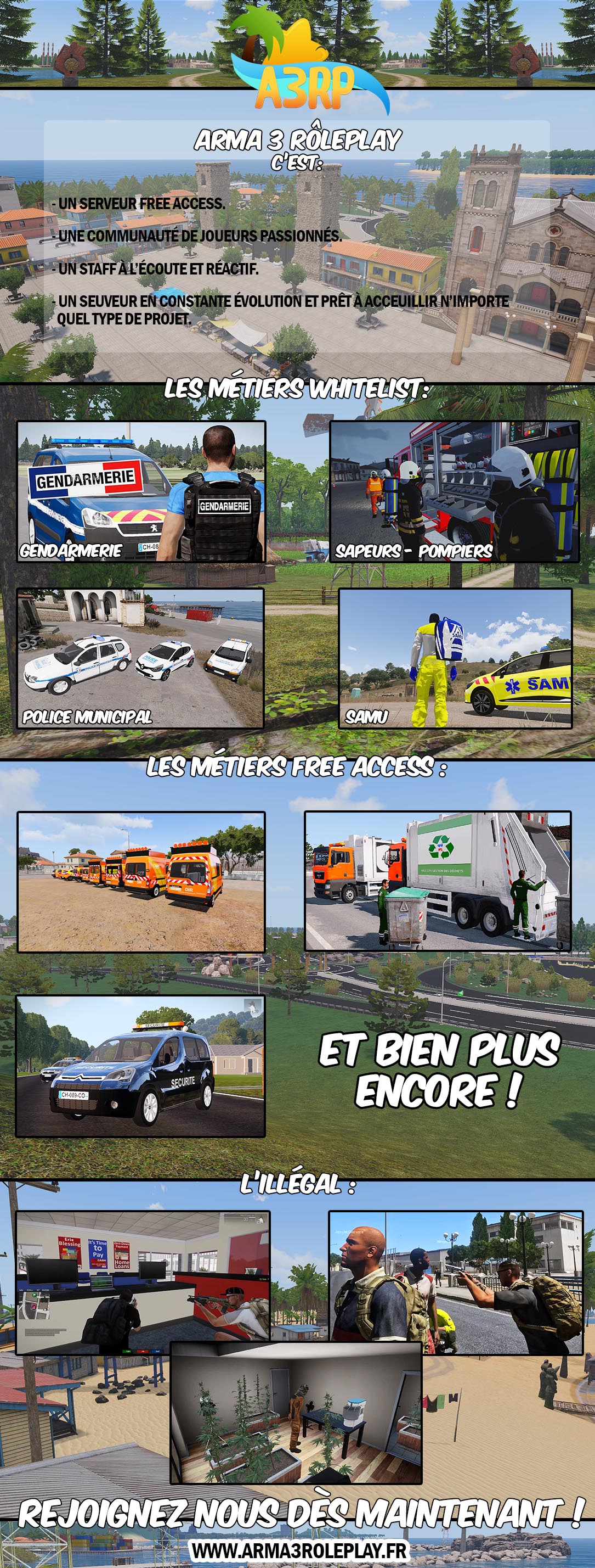 Arma 3 RôlePlay Serveur Arma 3